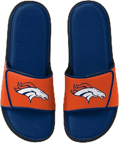 FOCO Denver Broncos NFL Mens Foam Sport Slide - XL