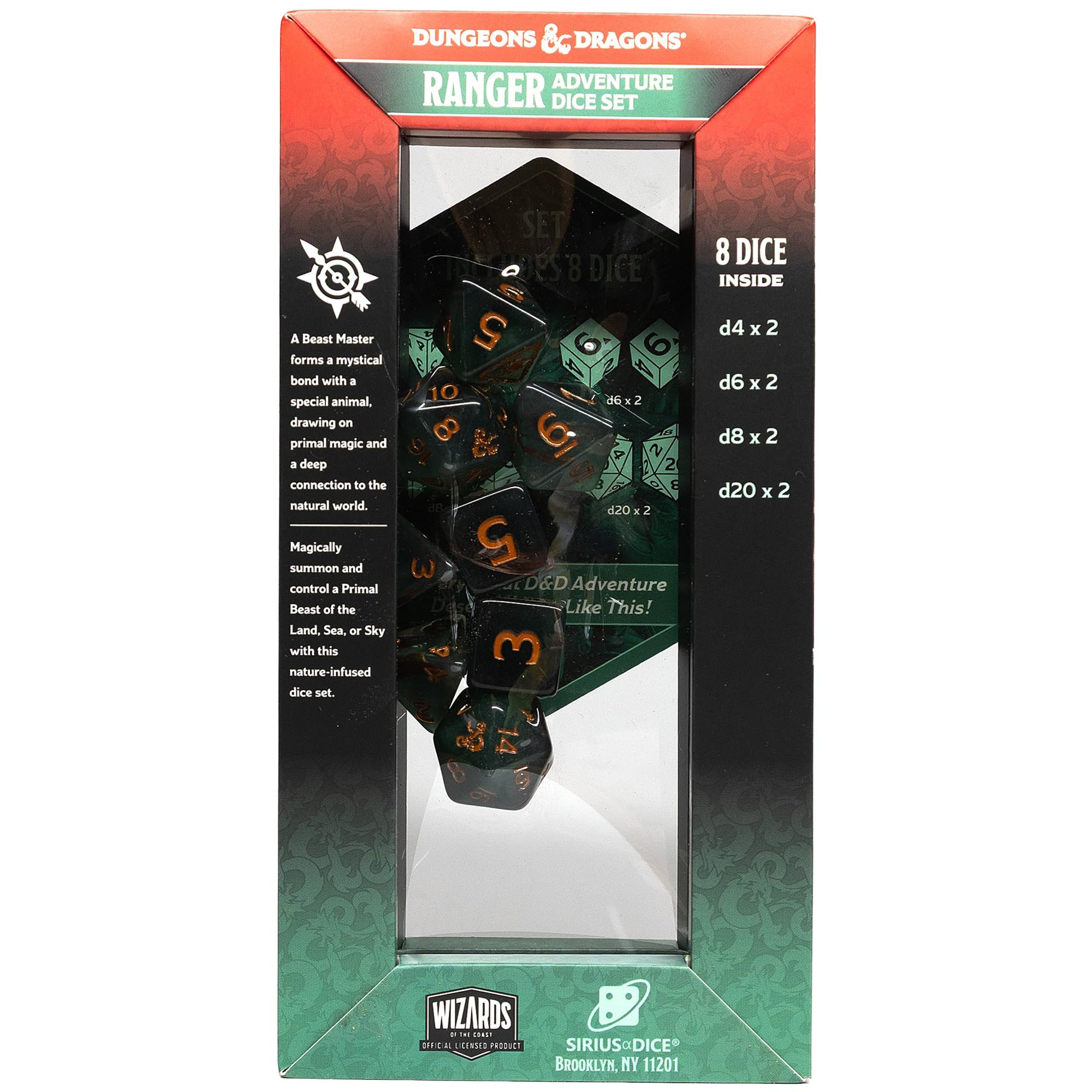 Sirius Dice SDZ200226 Ranger Beast Master Adventure Dados