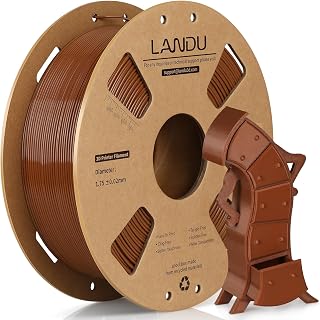 LANDU Rapid PETG - Filamento PETG de 1,75 mm, color marrón, 1 kg, alta velocidad, 30-600 mm/s, precisión dimensional +/- 0,02 mm, carrete de cartón de 2.2 libras, se adapta a la mayoría de impresoras