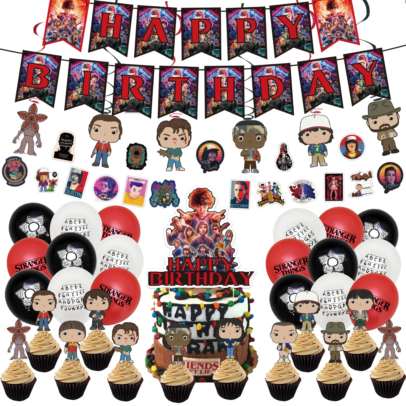 Buy 106Pcs Stranger Things Party Supplies, Party Decorations Set