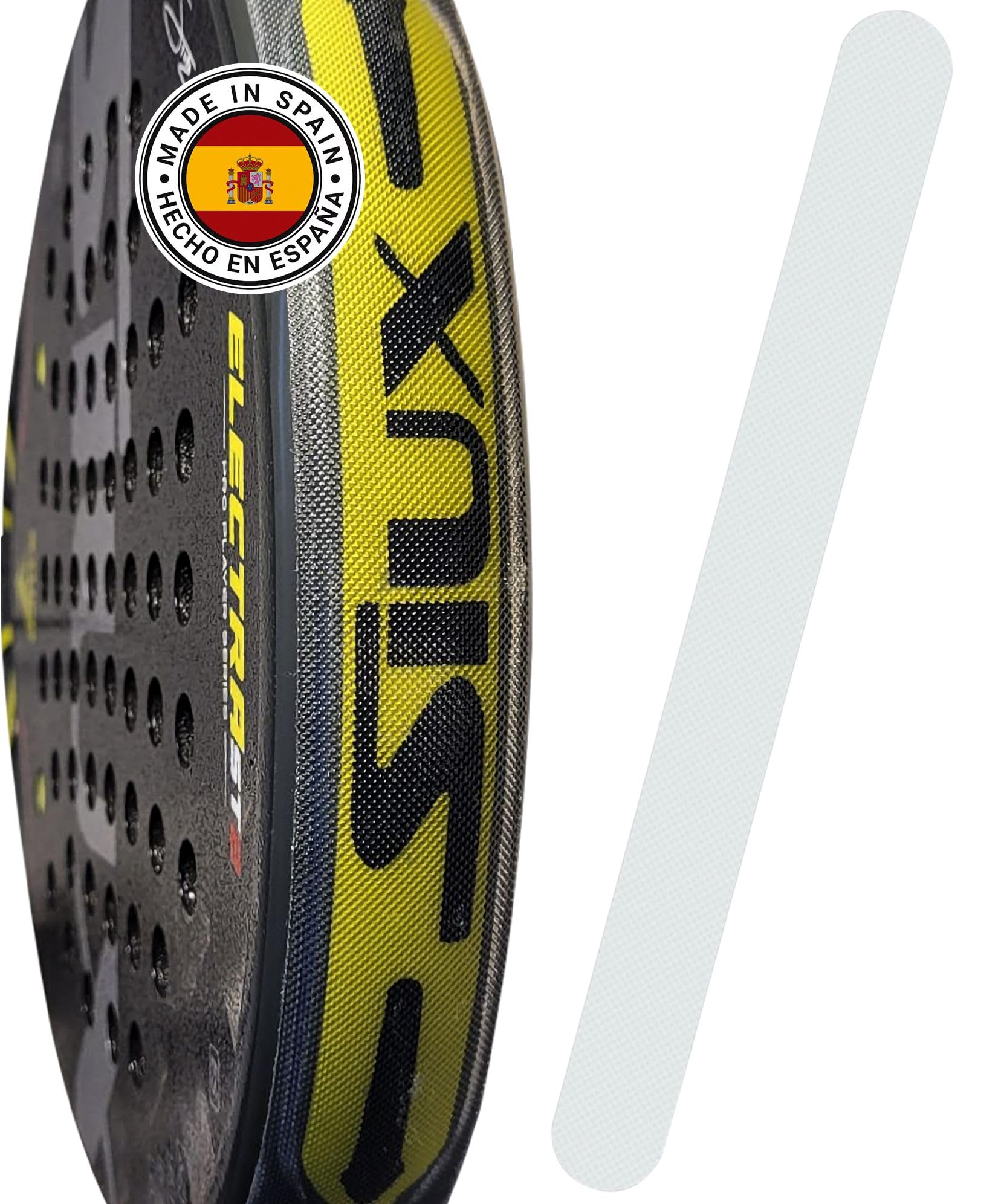 Protector Pala de Padel - Protector Pala Padel Transparente 35 x 370mm Ligero, Rugoso y Duradero - Padel Accesorios - Fabricados en España