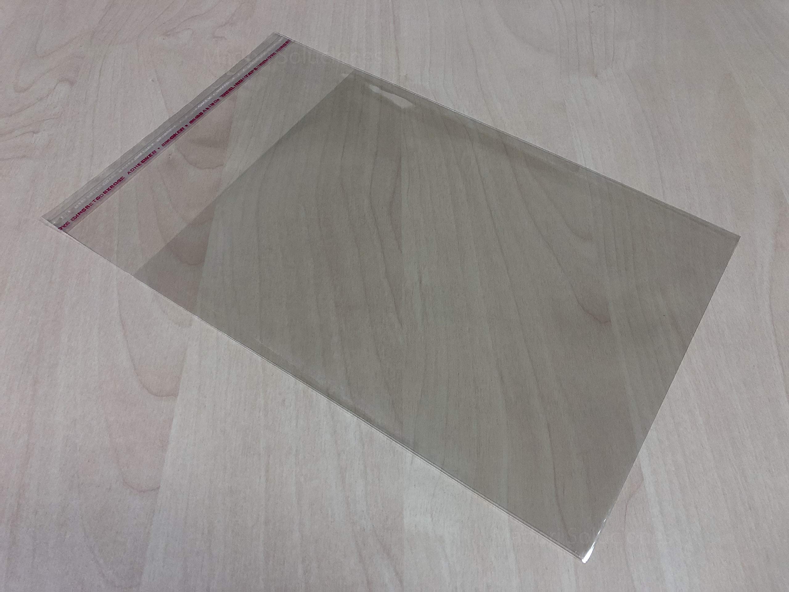 100 Custodie per astucci DVD da 14 mm con linguetta di chiusura adesiva riutilizzabile e superficie lucida di Mádori Soluzioni Cellulofan Protezione Antistatica Standard Autosigillante Colla DVD 14