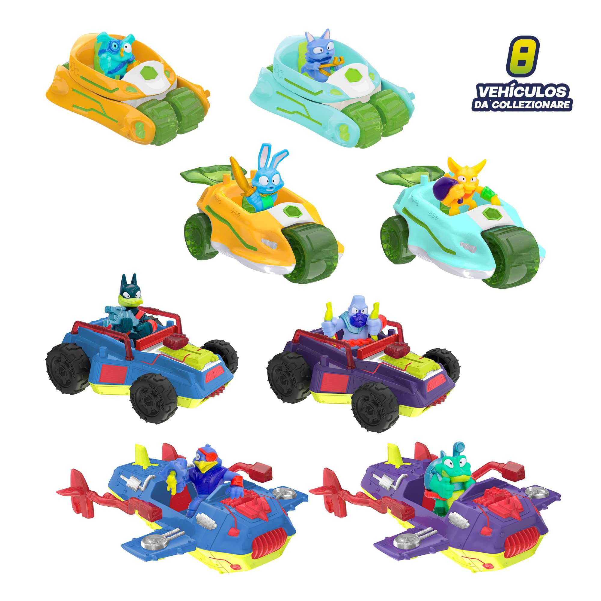 METAZELLS Catapult-Trike Blue + Figure Character Robbin S1 + 1 Card, Vehicle That Shoots an Explosive Acorn - Image 4
