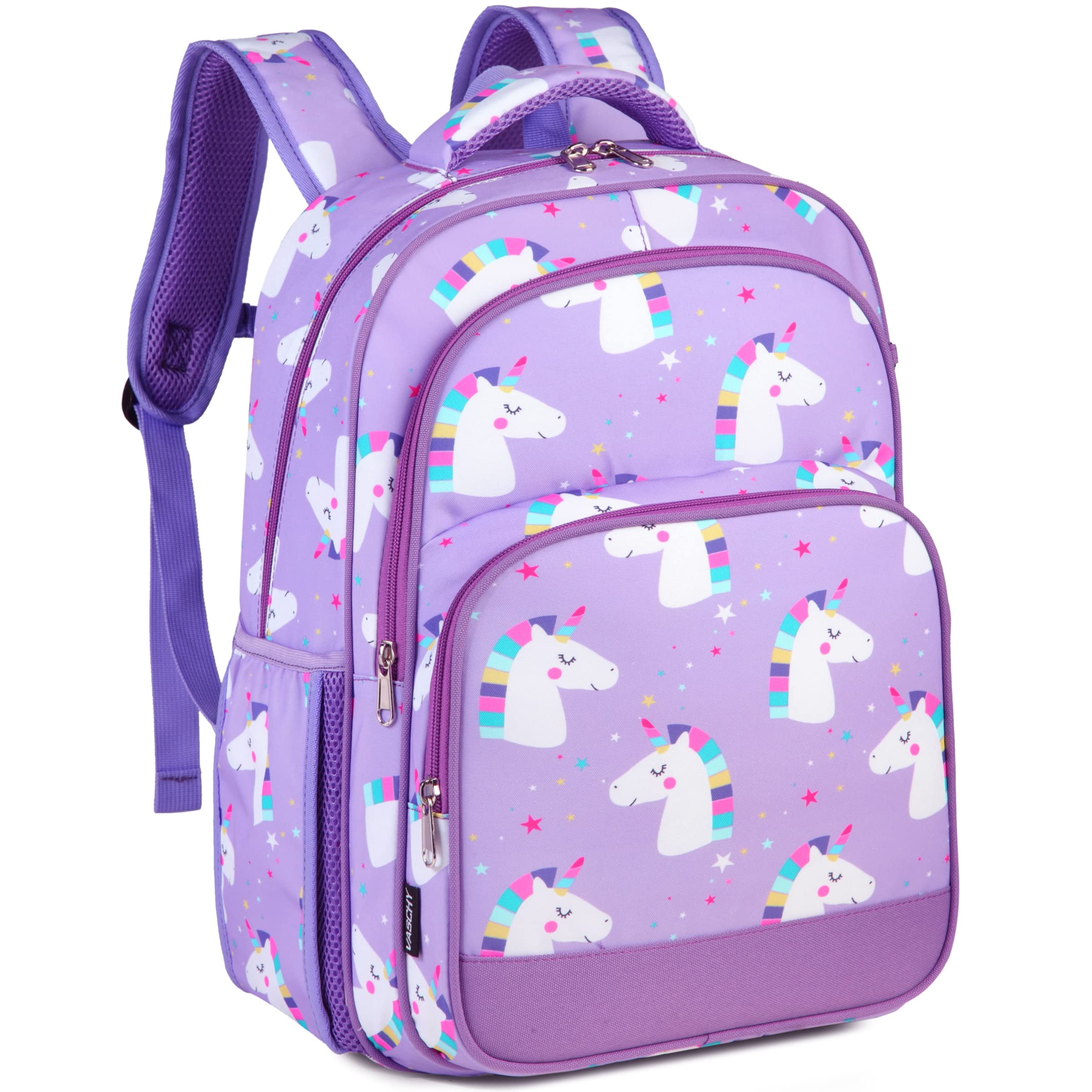 VASCHY Kids backpacks, 16in Water Resistant Boys Girls Backpack for Preschool/Primary/Elementary School Bookbag