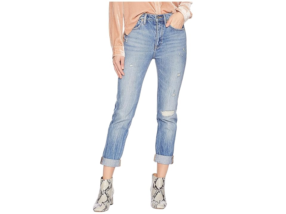 

Juicy Couture Denim Rip and Repair Girlfriend Jeans (Rip and Repair Davinda Wash) Women's Jeans, Blue