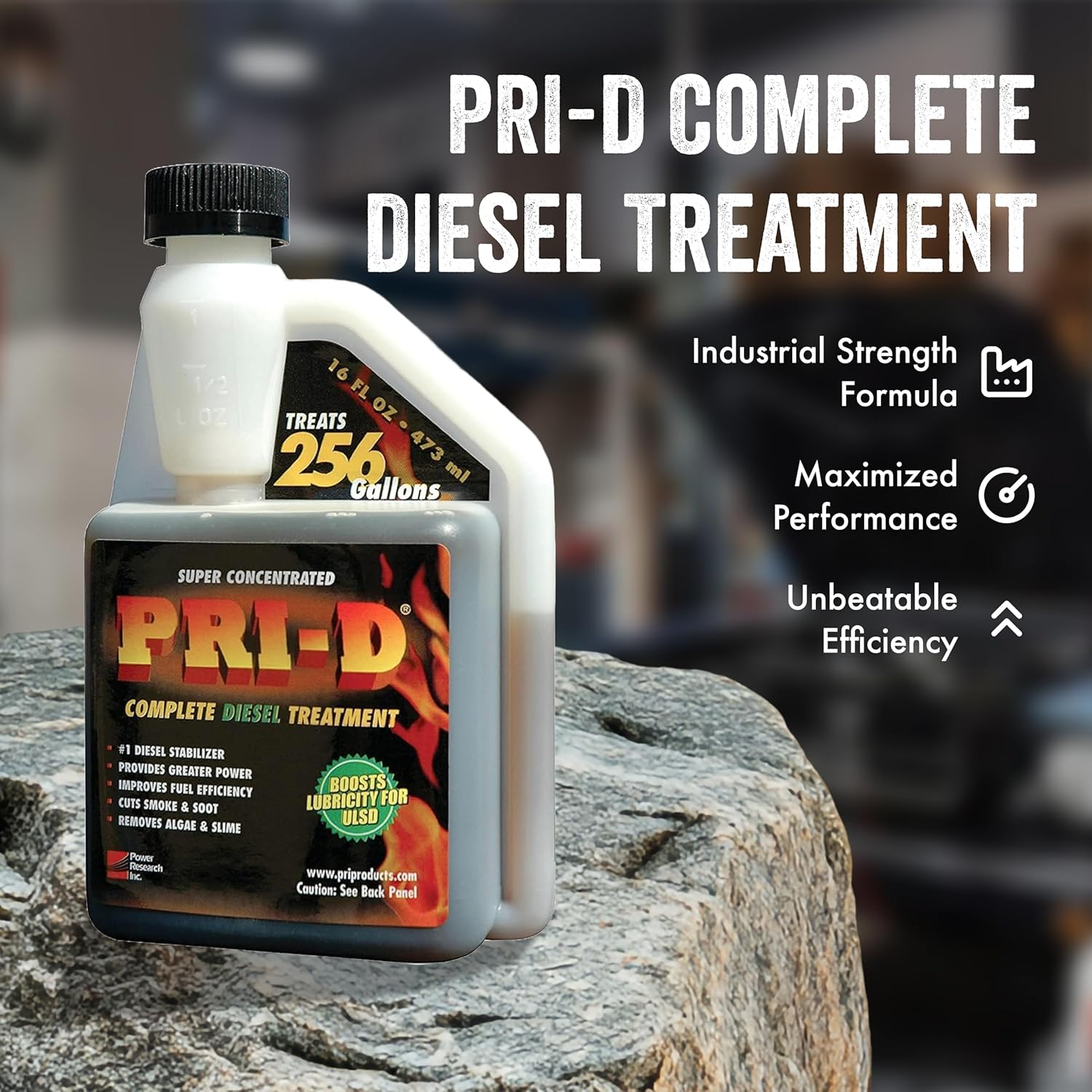 SAFECASTLE PRI-D Complete Diesel Treatment – Super Concentrated Diesel Fuel Additive Treats up to 256 Gallons, Helps Support Fuel Lubricity and Stability for Diesel Engines, 16 oz (1 Pack)