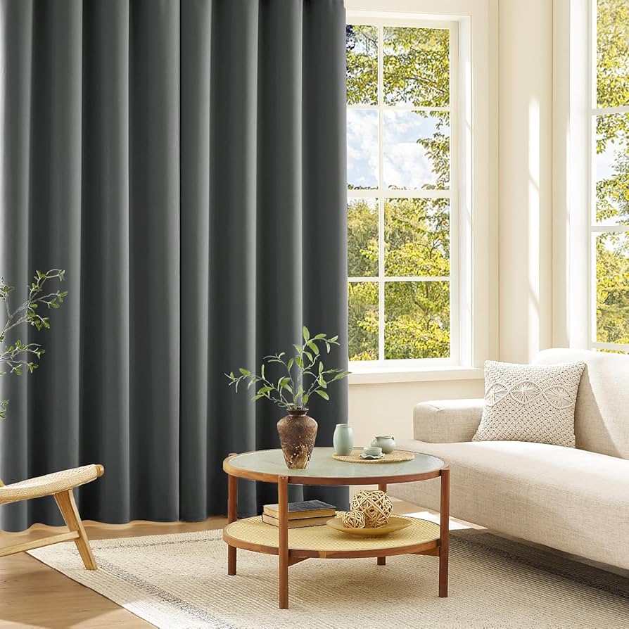 [新品] ダークグレー 遮光カーテン 210cm x 150cm 2枚セット 新品] ダークグレー 遮光カーテン 210cm x 150cm 2枚セット
