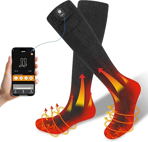 SAVIOR HEAT Heated Socks for Men Women with APP Control