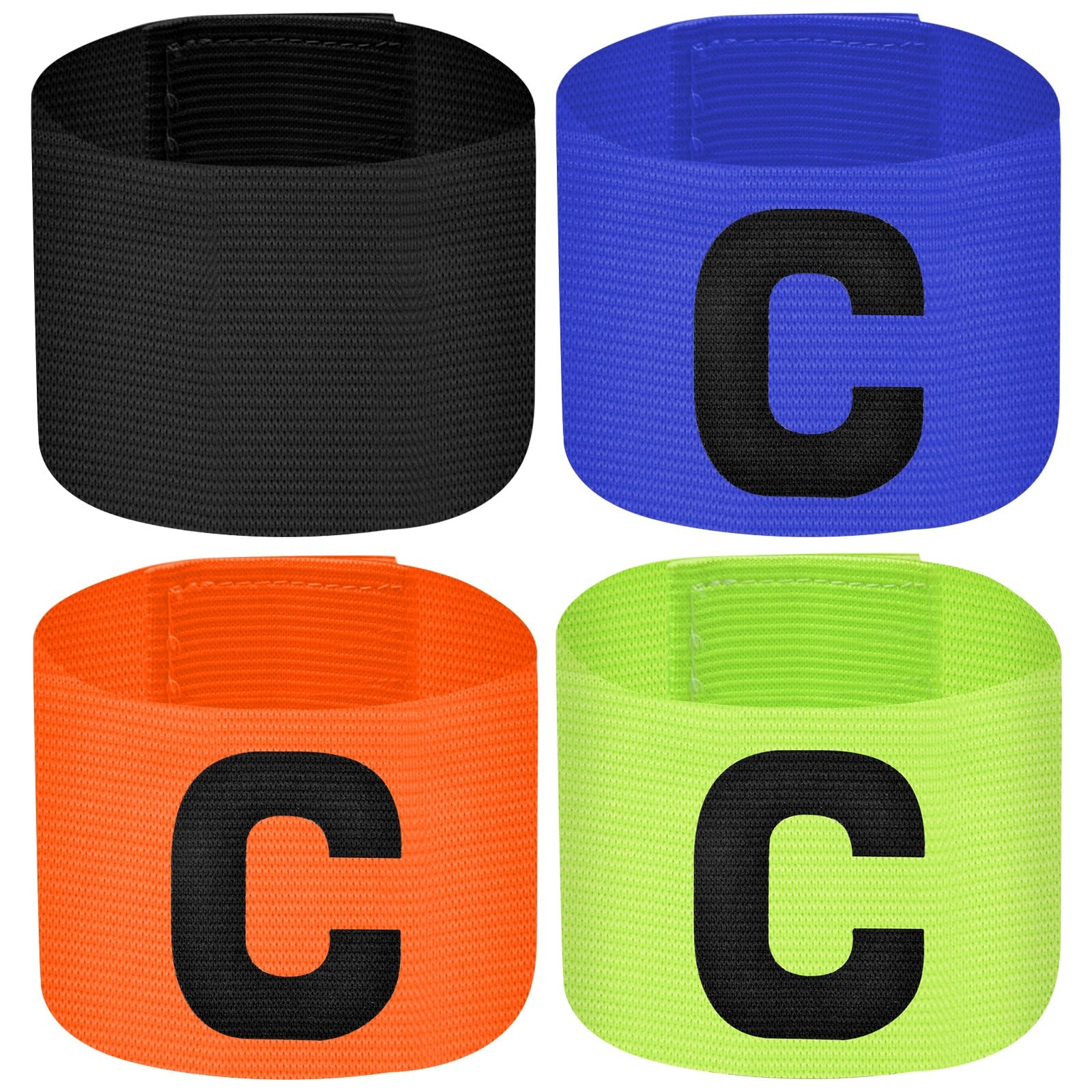 Orange - Brassard De Leader De Compétition De Football, Brassard élastique Réglable, Pour Jeunes