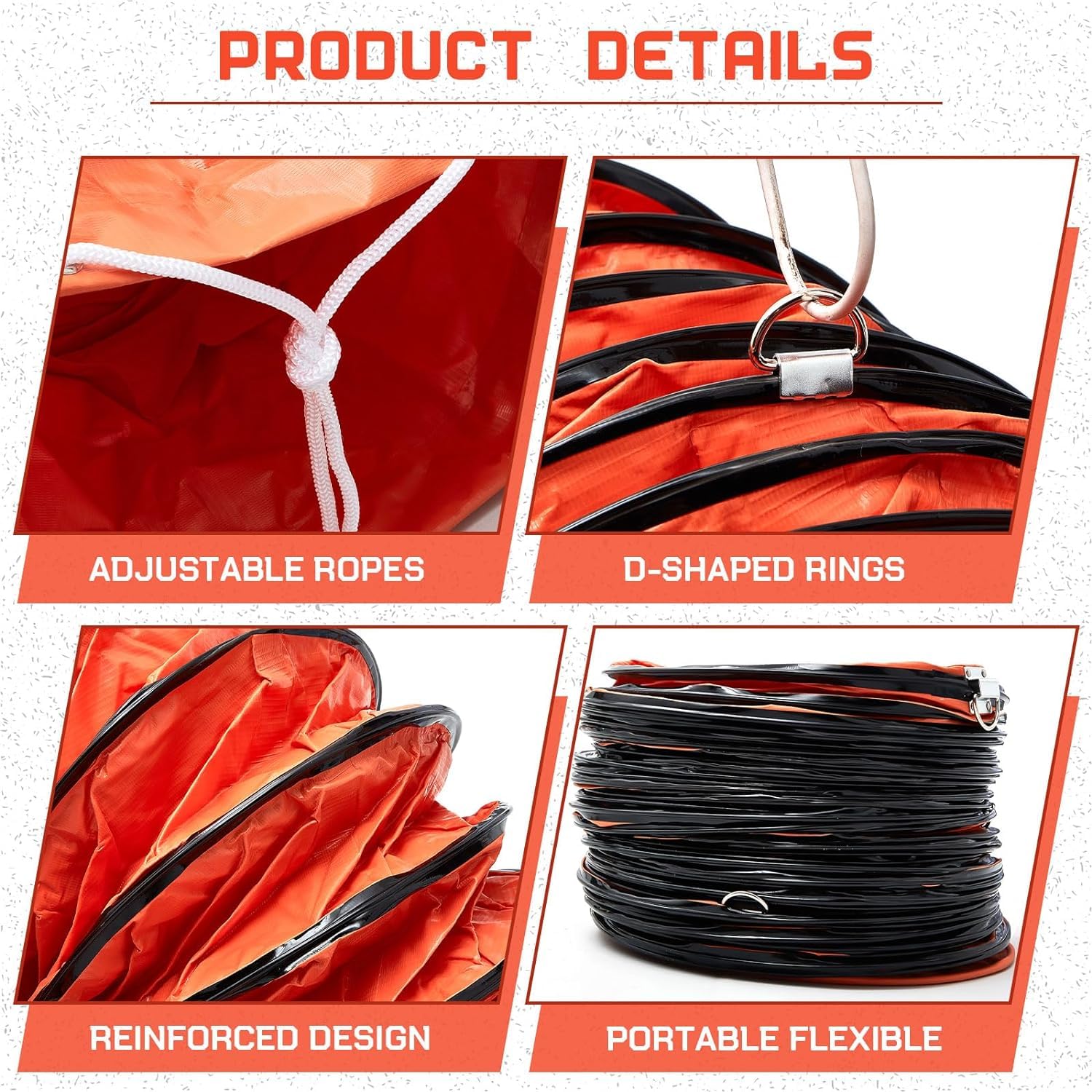 Manguera Flexible de PVC de 3,2 pies de MObyat para conductos de Aire, Manguera de 7,8 Pulgadas para HVAC, conducto de Aire ignífugo para Ventilador de Escape de Servicios públicos