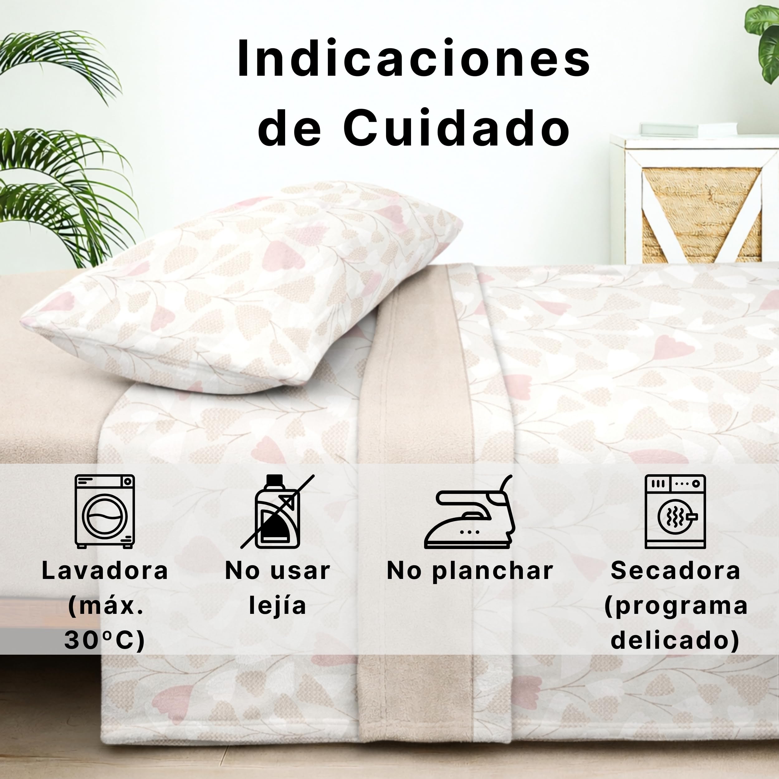 Sábanas Coralina 150, Juego Sábanas Coralina 3 Piezas (Encimera, Bajera y Funda Almohada) - Sábanas Invierno 150, Ropa de Cama Térmica con Tacto Extrasuave y Transpirable (Kemi Tierra)
