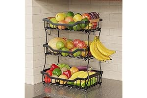 3-Tier Countertop Fruit Basket: Ultimate Storage Solution for a Tidy Kitchen