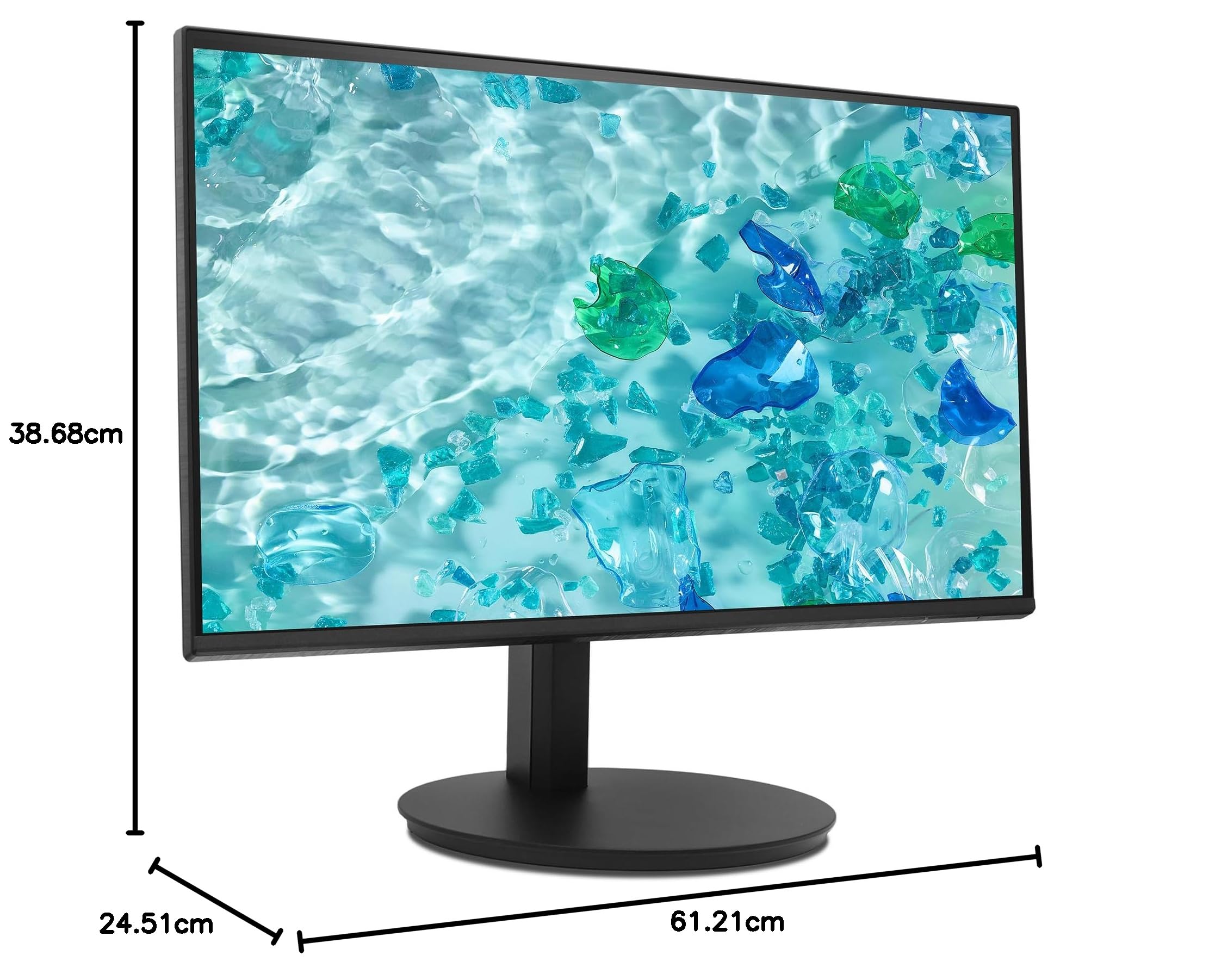 Acer CB272G Monitor 27 Zoll Full HD IPS 120Hz HDMI 75Hz VGA AdaptiveSync höhenverstellbar