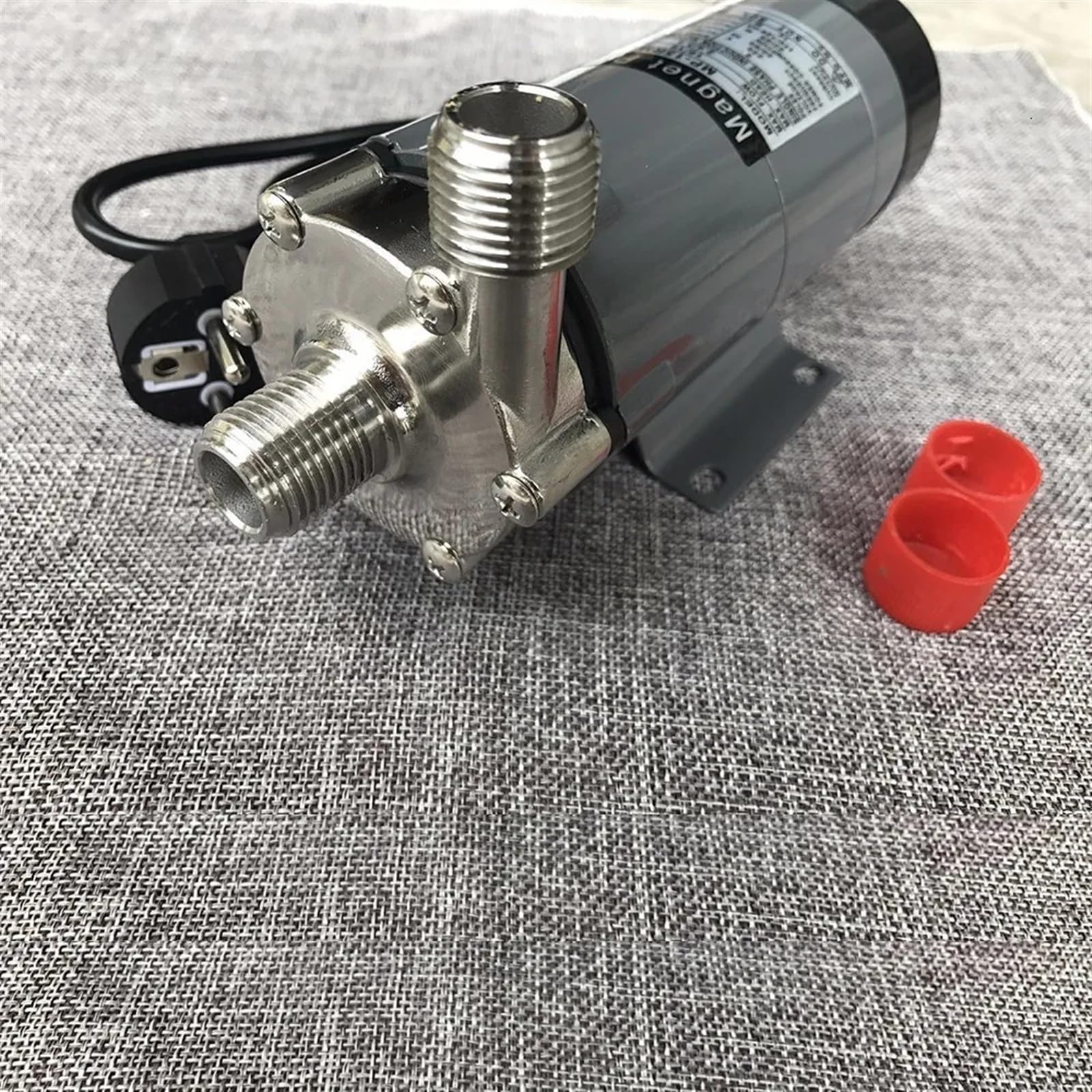 Pompa Per Birra 25W Acciaio Inossidabile - Azionamento Magnetico, 220-240V, Portata 19L/min - Foto 3