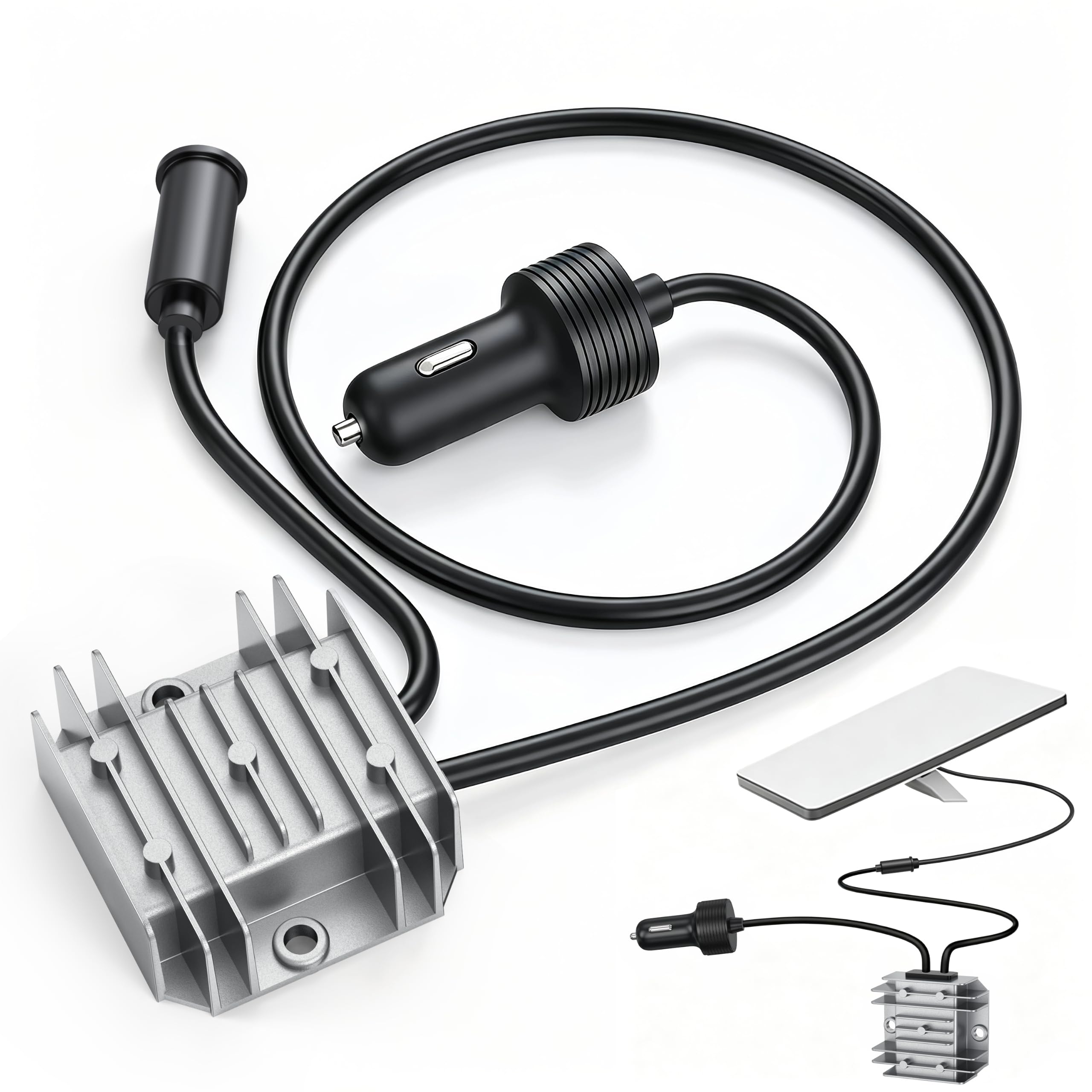 Starlink Mini-Auto-Adapterkabel mit Step-Up-Konverter, DC-Buchse, Netzkabel und Zigarettenanzünder-Adapter, 12-24 V auf 30 V 3,5 A Boost-Konverter, stabile Ausgangs-Stromversorgung für LKW, Wohnmobil