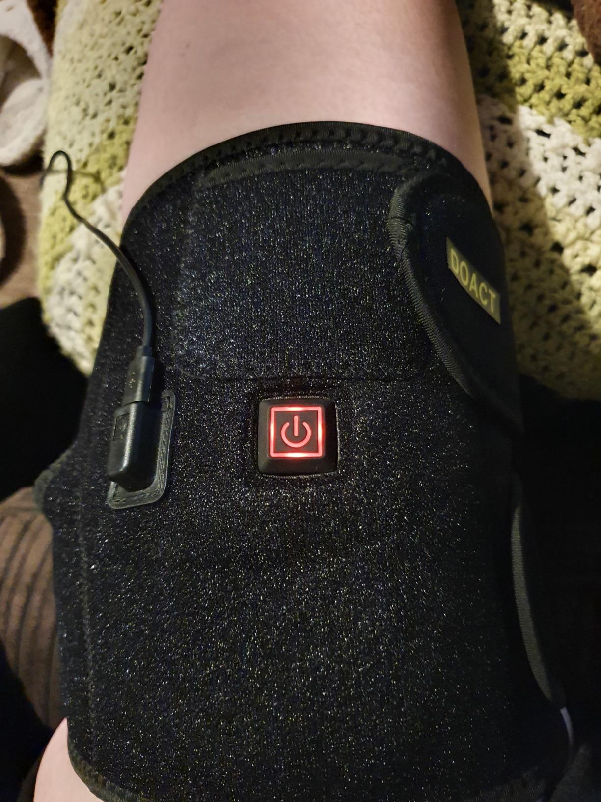 DOACT Heated Knee Pad,USB Knee Support Brace For Arthritis Electric Wrap Thermal Therapy To Warm