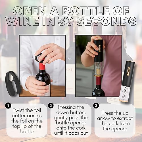 Miniatura 10 de Sip &amp; Shimmer Aireador de vino eléctrico, aireador de vino moderno, dispensador de vino eléctrico, vertedor de vino dorado, bomba de vino, vertedor