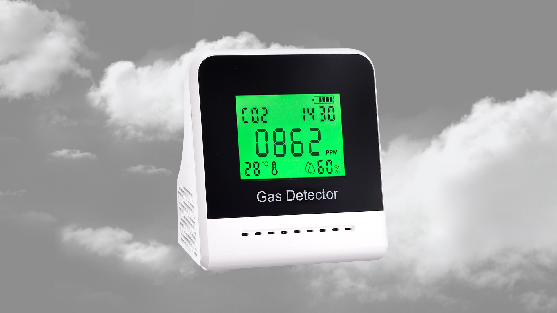 CO2-Messgerät Luftqualität Monitor Temperatur Luftfeuchtigke (Neu und