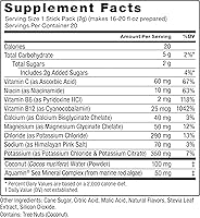 Vista 6 de Paquetes de polvo de electrolitos Force Factor Liquid Labs —Limón y lima— sobres de hidratación para hacer agua con electrolitos con 5 electrolitos