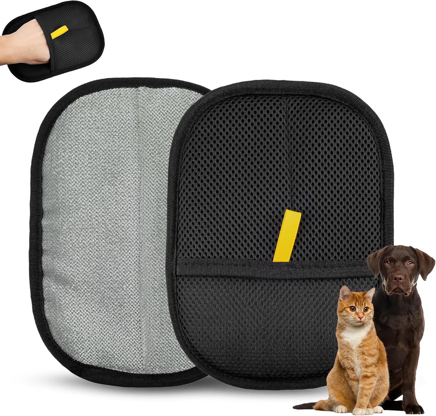 Cat Hair Remover Glove, Pet Hair Remover Mitt, Dog Hair Remover, Reusable Glove Remove Pet Hair (1pack), Ideal for Daily Use. 2