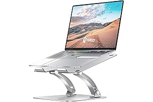 Nulaxy 100% Aluminum Ergonomic Adjustable Laptop Stand Riser