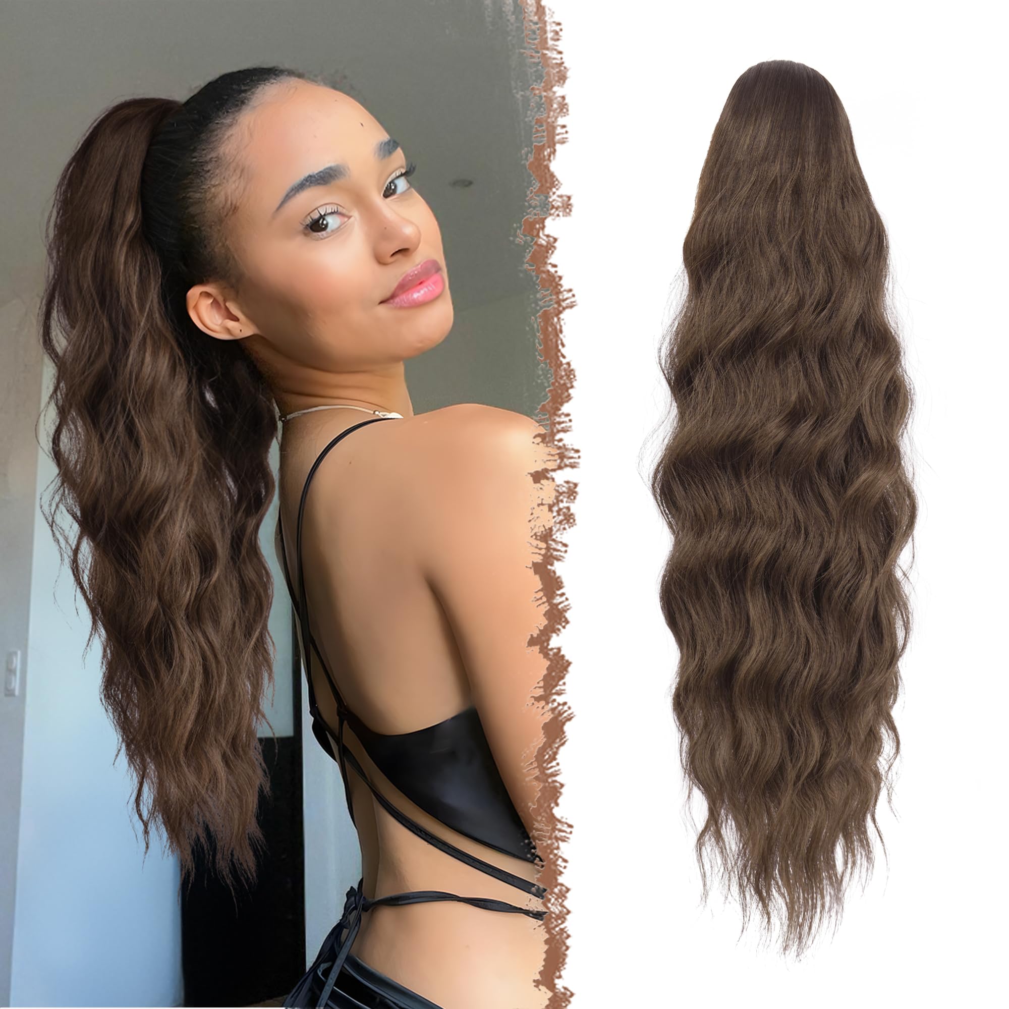 FESHFEN Long Ponytail Extensions