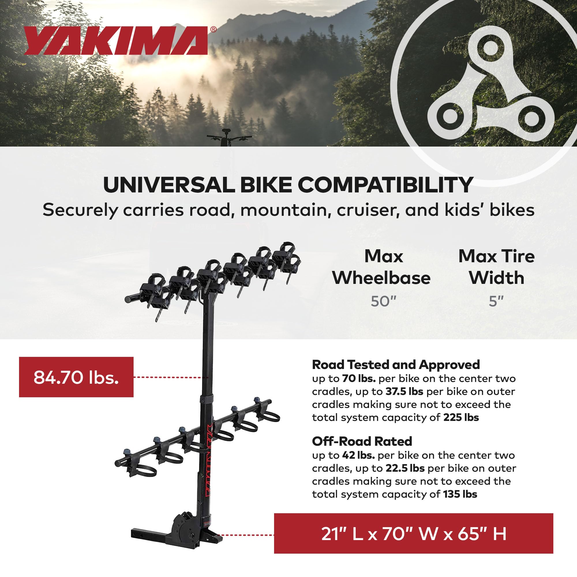 YAKIMA, HangTight 6, Vertical Hanging Hitch Bike Rack : Amazon.co.uk:  Automotive