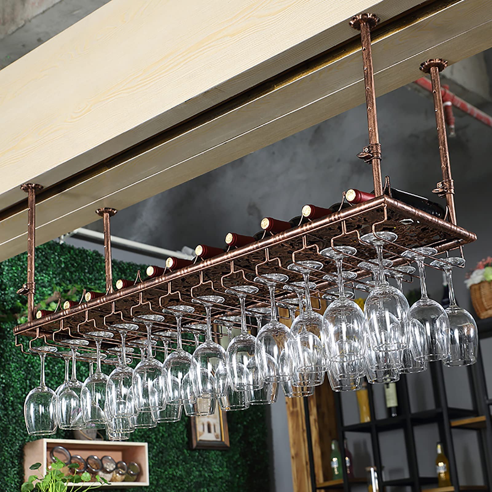 Support multifonctionnel pour vin pour libérer de l'espace au comptoir