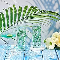 Vista 6 de Tondiamo 24 piezas de perlas artificiales para velas flotantes, perlas de imitación, guirnalda de cuentas, decoración de centro de mesa para Verde