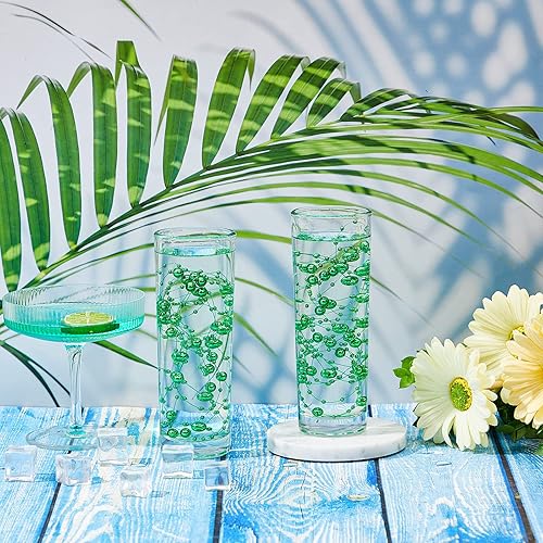 Miniatura 6 de Tondiamo Guirnalda de perlas artificiales para velas flotantes, cuentas de perlas de imitación, guirnalda de decoración para jarrones, relleno de