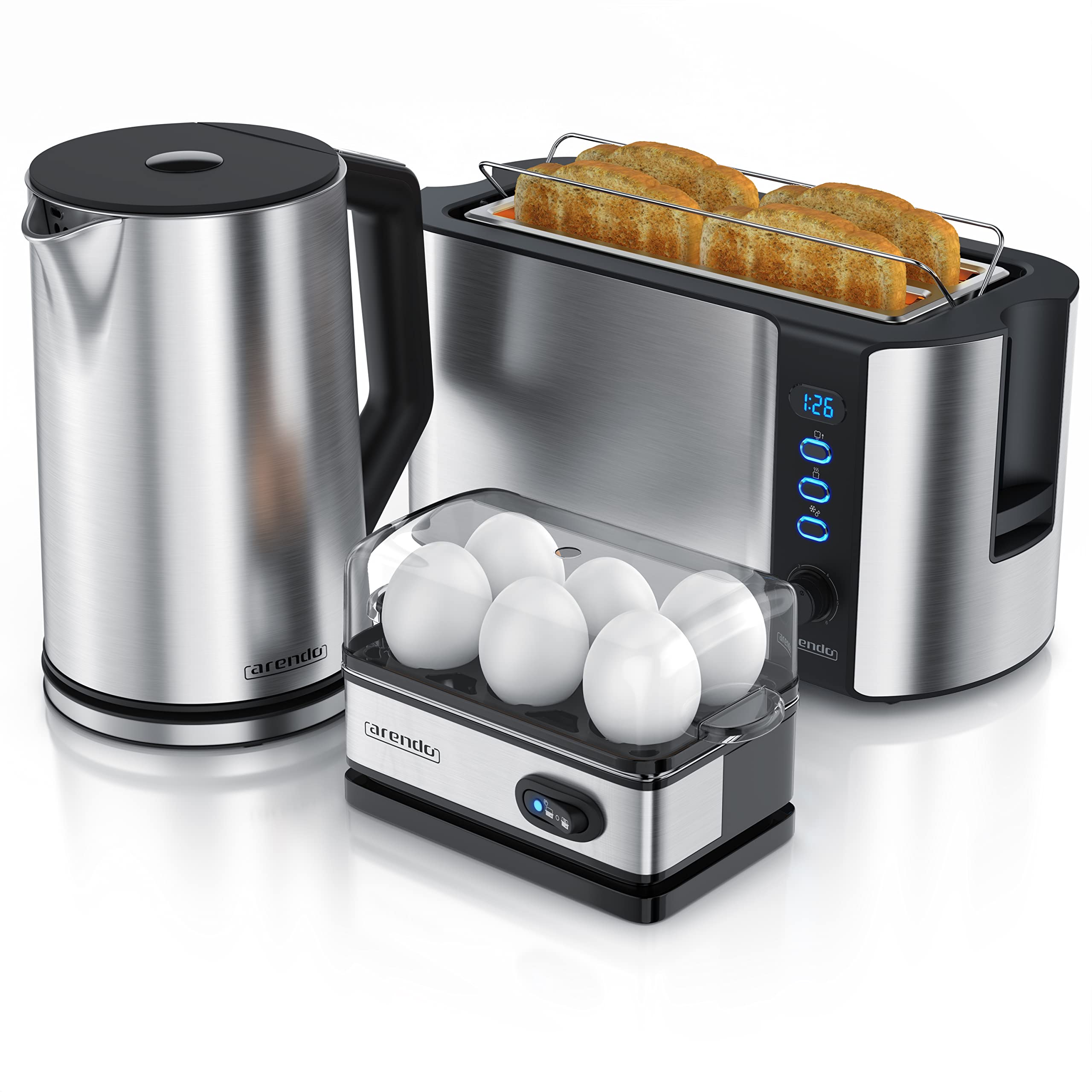 Arendo DE Wasserkocher und Toaster Set Variante 10