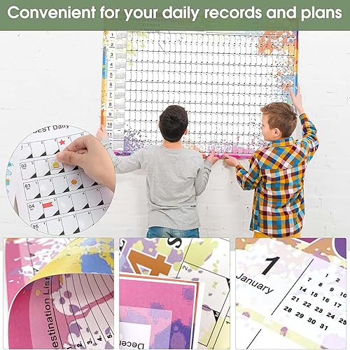 Miniatura 6 de Reofrey 2025 Yearly Planner Schedule Calendar Full Year Calendar One Page, 29.2" X 20.7" Annual Year Round Large Wall Calendar, Thick Paper Poster