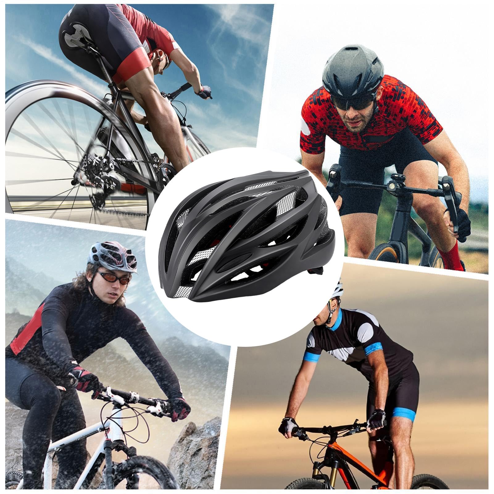 Casco da bici anti-umidità antiurto Accessori ciclismo | Casco da bici per adulti per viaggi all'aperto su strada
