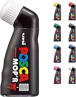Vista 11 de Rotuladores multicolor Posca, rotuladores de pintura Mop'R Posca con punta redonda XXL de 3-19 mm para cualquier superficie, fórmula no tóxica Azul