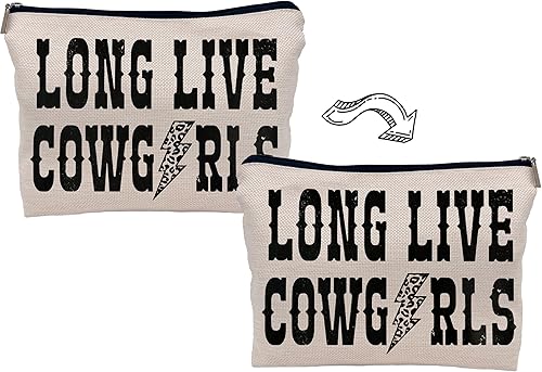 Miniatura 3 de Bolsas de maquillaje retro occidentales de larga vida para vaqueras, bolsa de maquillaje con perno de rayo de leopardo, bolsa de cosméticos, bolsa