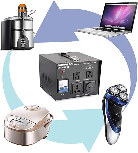 Miniatura 5 de Goldsource - Transformador de voltaje automático de 3000 W ST-Pro, convertidor de voltaje elevador y descendente, convertidor de CA de alta