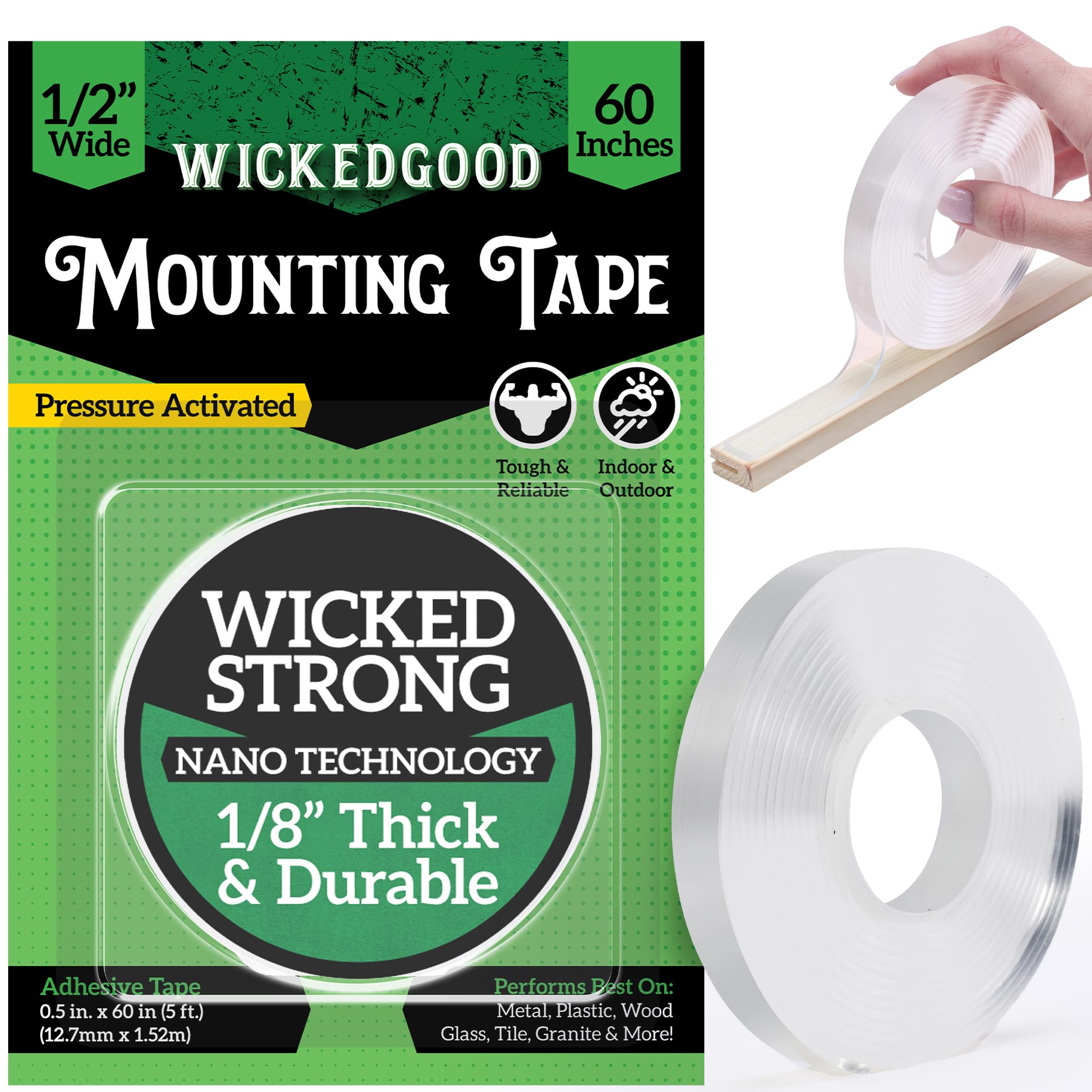 Loctite Power Grab 60 in. L X 3/4 in. W Double-Sided Mounting Tape Mfr#  1360350 - Ace Hardware, image size:2000x2000