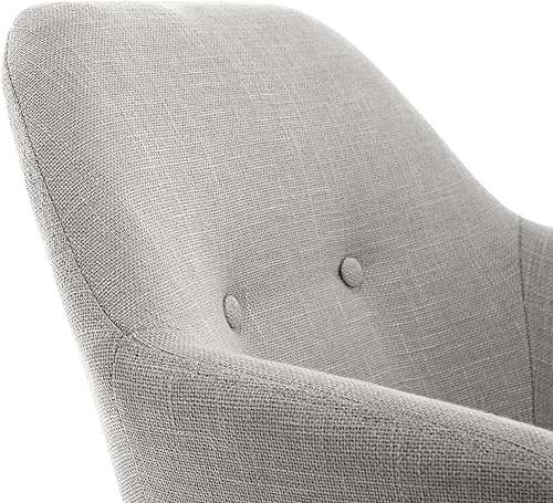 Miniatura 7 de Elle Decor Roux Mid-Century - Sillón decorativo para sala de estar, sofá suave, tapizado de tela de lino