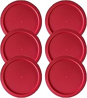 Vista 9 de Tapas de repuesto para recipientes de vidrio Pyrex para almacenamiento de alimentos de 4 tazas, tapas redondas de plástico de 6 pulgadas para Pyrex