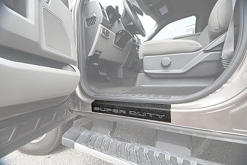 Miniatura 5 de Superposiciones de protección para umbral de puerta, compatible con Super Duty 2017-2022