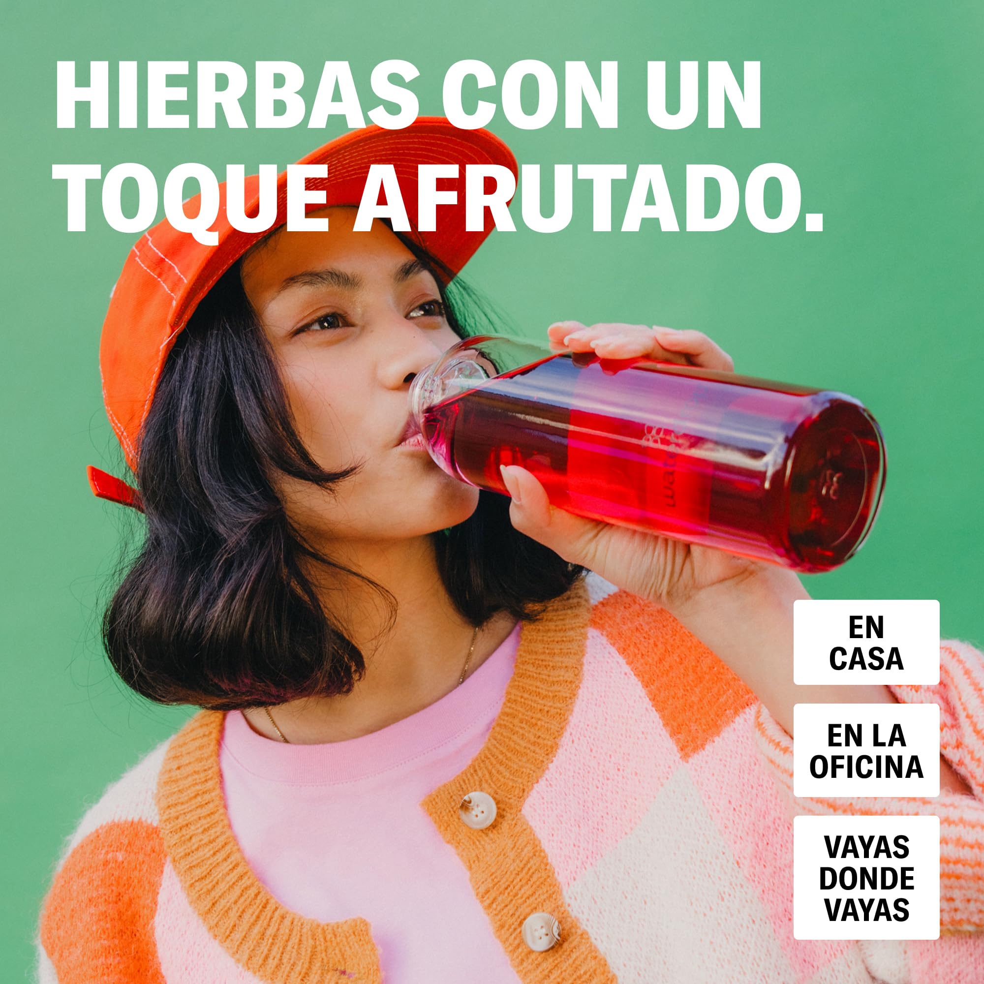 waterdrop® x Ricola, 48 Pastillas Saborizantes Agua, Bebidas Instantaneas Mix 4 Sabores Naturales: Frambuesa, Verbena, Granada, Menta-Limón. Sin Azúcar, baja en calorías con vitaminas