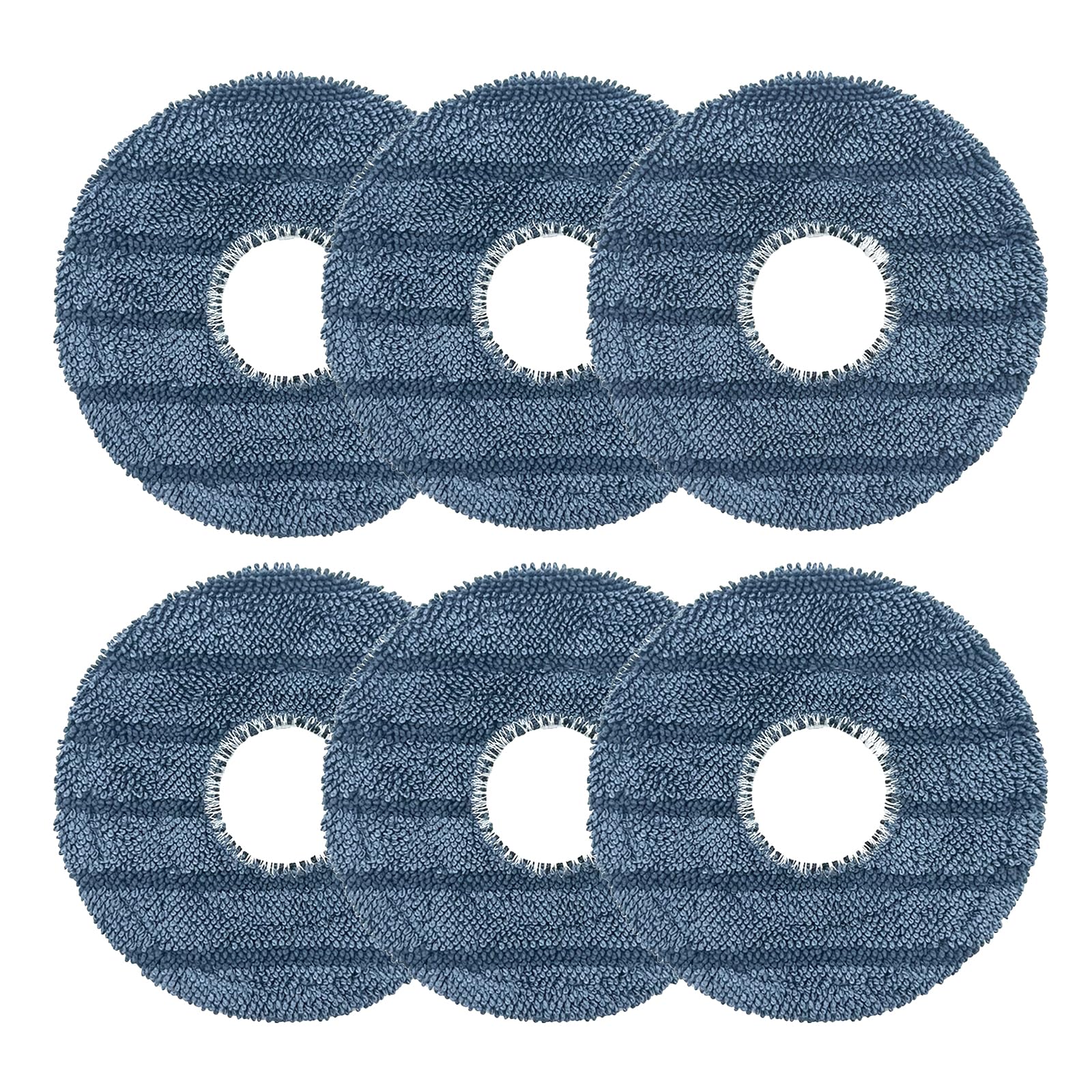 Loszaral - Paquete de 6 almohadillas de trapeador C20 compatibles con el robot aspirador Eufy Omni C20, repuestos de paño de trapeador de microfibra lavables, almohadillas de repuesto reutilizables para limpiador de pisos C20 Omni
