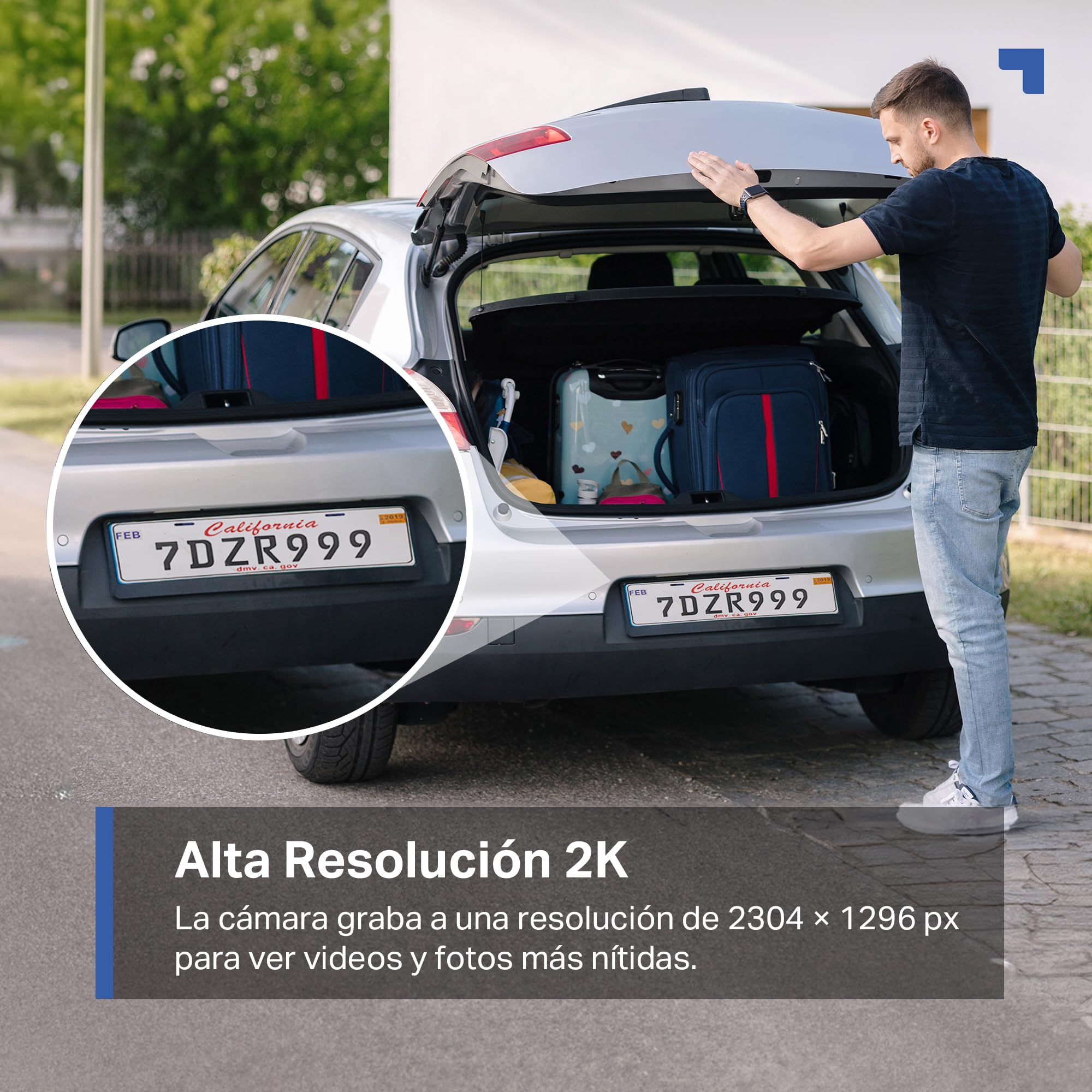 Tapo C410 - Cámara de Vigilancia WiFi Exterior, Batería 6400mAh, 2K 3MP | Detección de Movimiento y Personas. Batería hasta 180 Días. Visión Nocturna a Color. Alarma Luz y Sonido. Admite MicroSD.