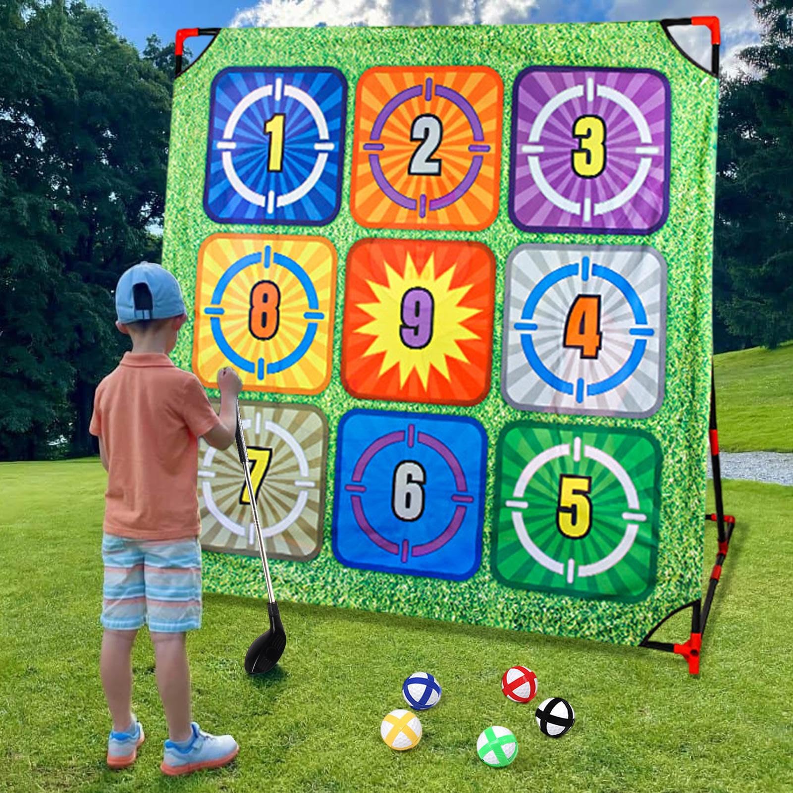 Di Golf Da Giardino Per Esercitarsi Al Colpo Di Golf | Giocattoli Sportivi Interattivi Per Calcio All'aperto Accessorio Per Allenamento Per Pratica Familiare In Giardino Festa