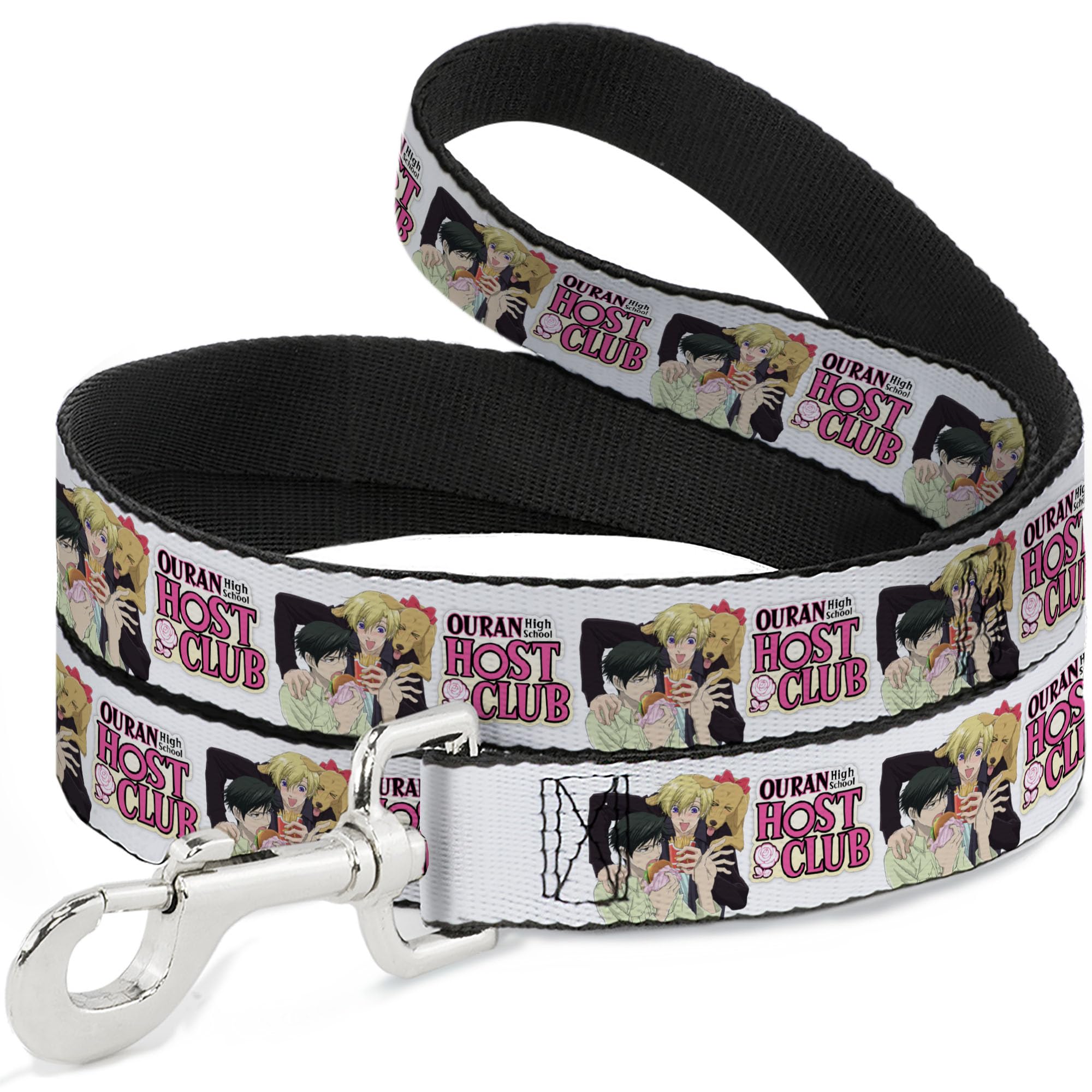 Laisse pour chien Ouran Host Club Haruhi Antoinette Crunchyroll blanche 1,2m x 3,8cm