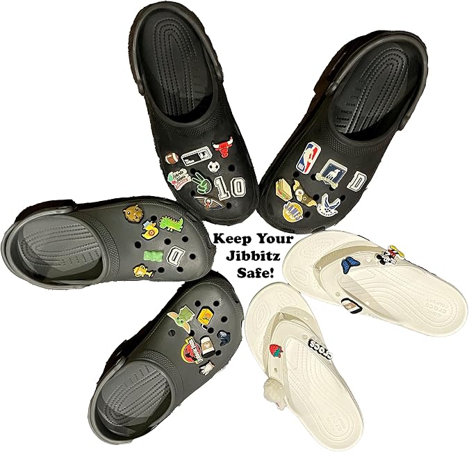 Shoe Charm Fasteners Compatible With Jibbitz, Crocs - Keep Shoe Charms From Falling Off