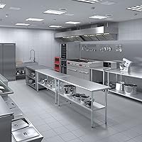 Vista 295 de Mesa de trabajo de acero inoxidable, mesa de metal