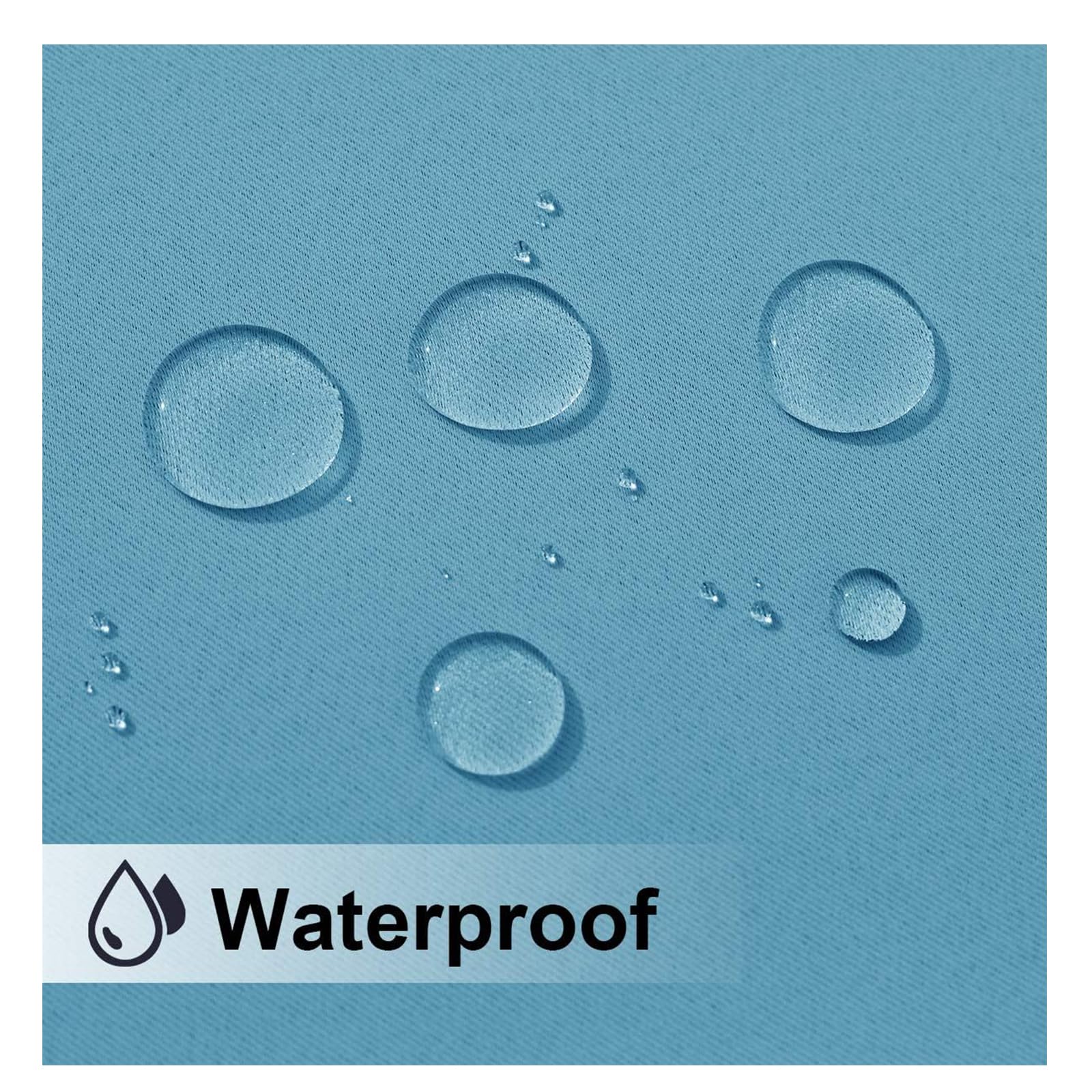 Tende impermeabili per esterni, in poliestere, per gazebo, antivento, protezione UV, 1 pannello, 162 x 233 cm, colore: blu