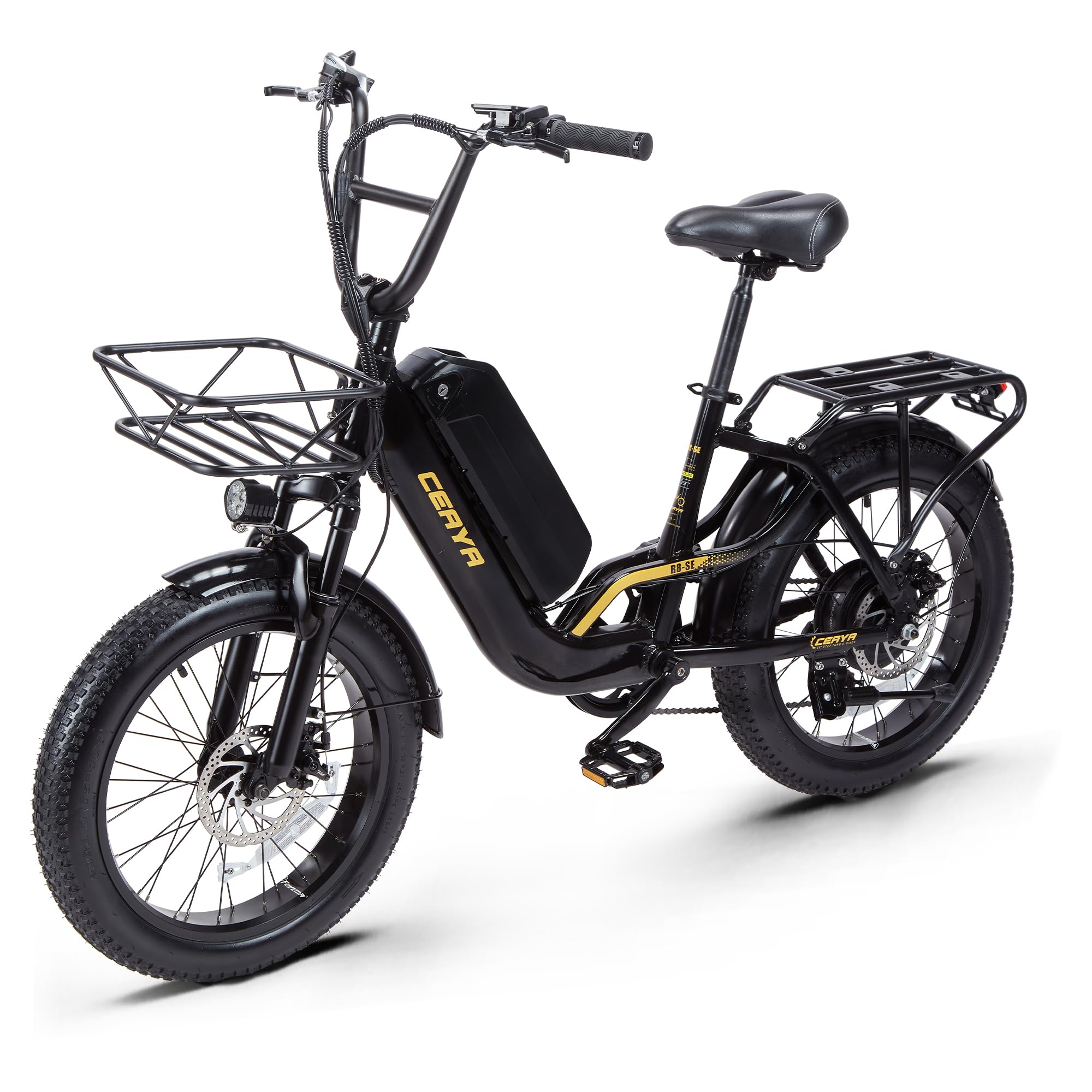 Vélo électrique pour Homme Femme 20" × 3.0 Fat Bike Electrique Ebike 7 Vitesses,avec Batterie Amovible 48V15Ah Autonomie 40-80km…