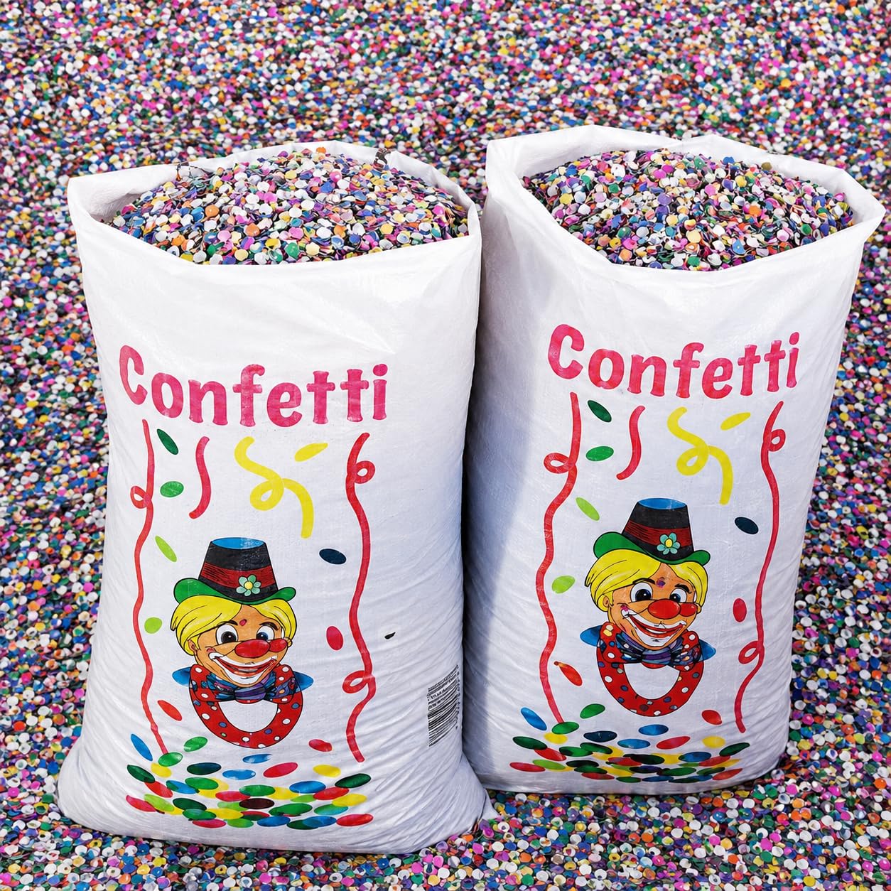 Confeti Multicolor Saco 10kg Papel para Fiestas y Cabalgatas